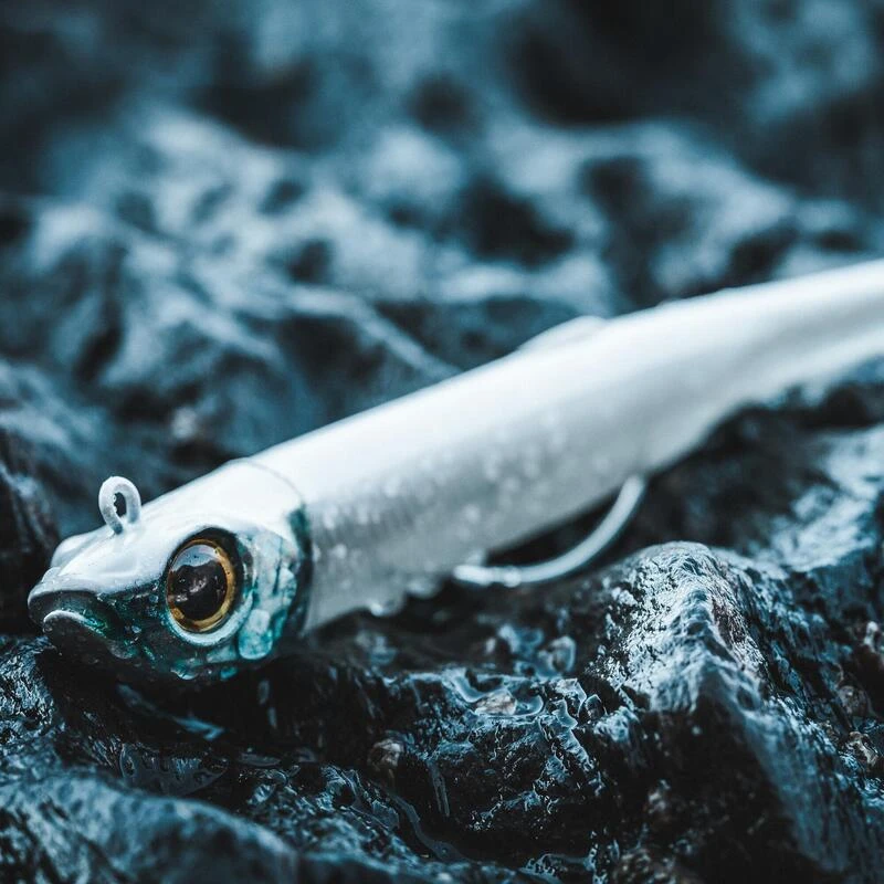 COMBO Leurres Souples Shad Texan ANCHO 120 50g Dos Noir/dos Blanc Pêche En Mer – Image 6