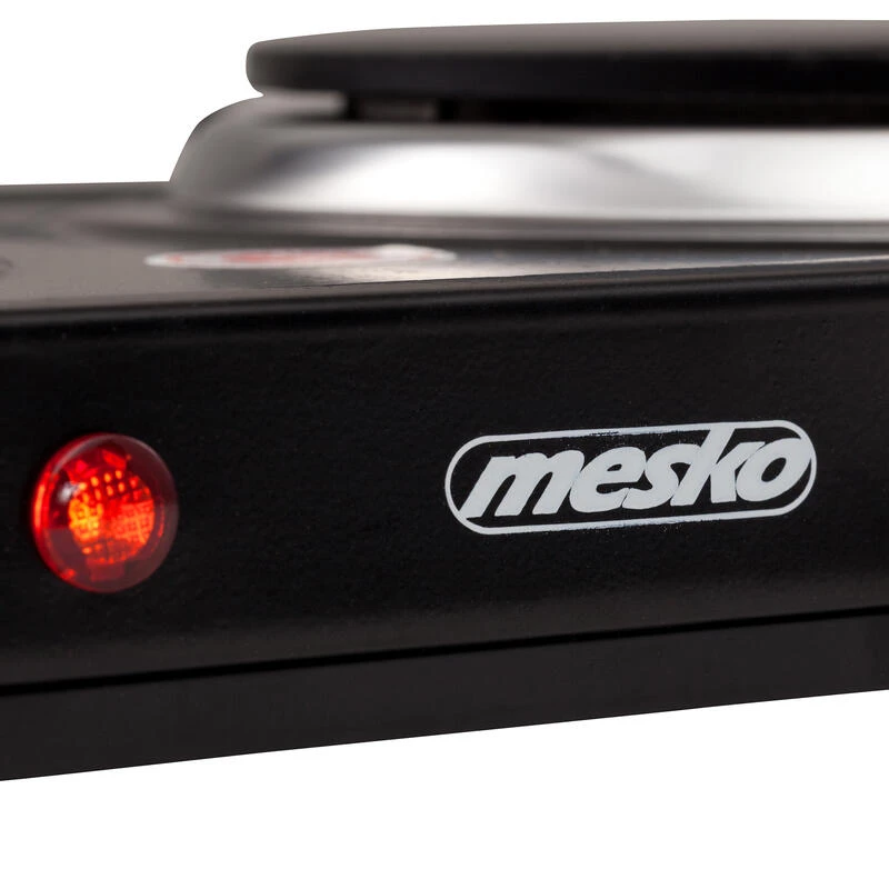 Cuisinière Électrique Portable De Voyage Camping 2 Feux 2000W Mesko – Image 4