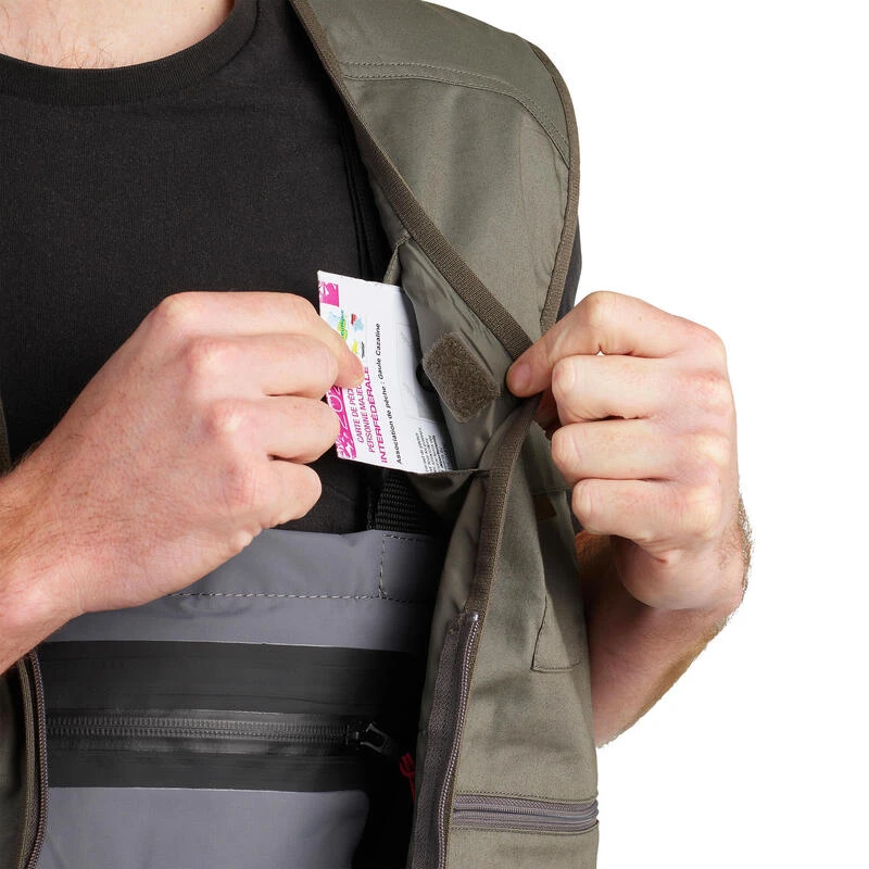 Gilet De Pêche - FV 100 Kaki – Image 4