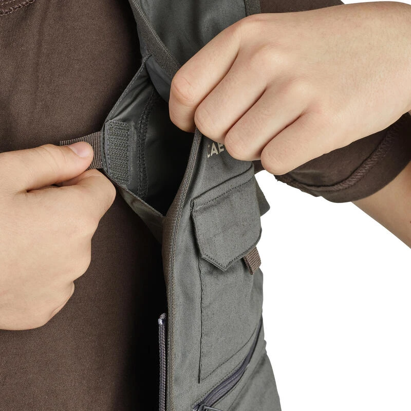 Gilet De Pêche Junior - FV 100 S Kaki – Image 5