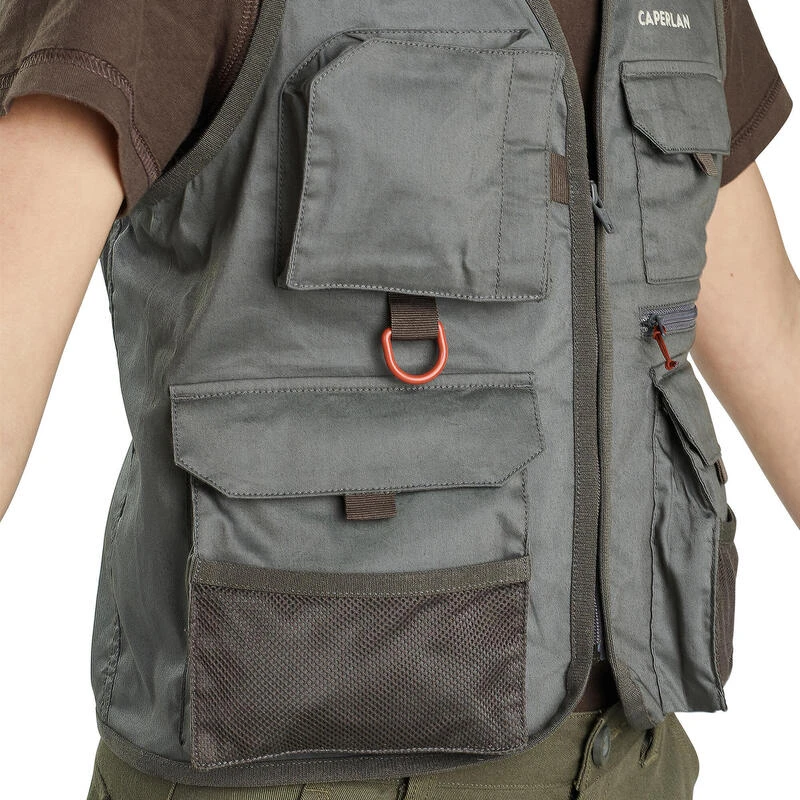 Gilet De Pêche Junior - FV 100 S Kaki – Image 6