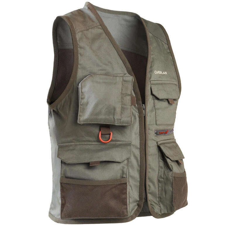 Gilet De Pêche Junior - FV 100 S Kaki