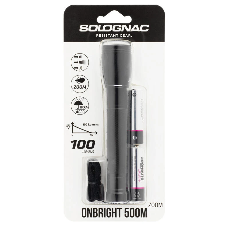 Lampe Torche Chasse 100 Lumens Zoom Noir â Image 10