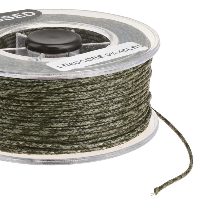 Leadcore 0% Olive 45lbs 20m Pêche De La Carpe – Image 2