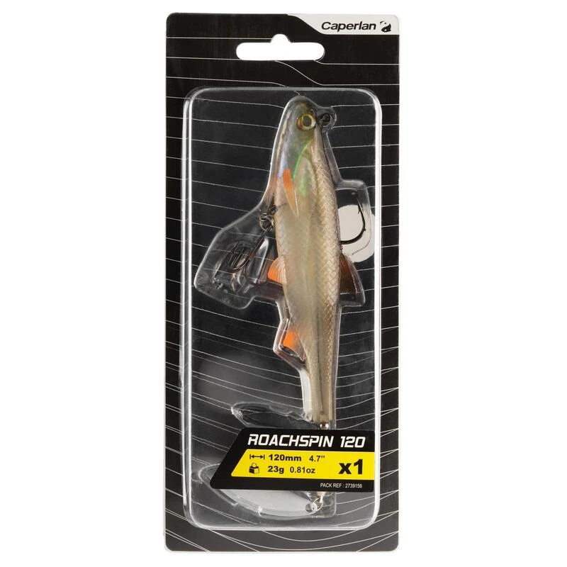 LEURRE SOUPLE SHAD A PALETTE PÊCHE AUX LEURRES ROACHSPIN 120 GARDON – Image 2