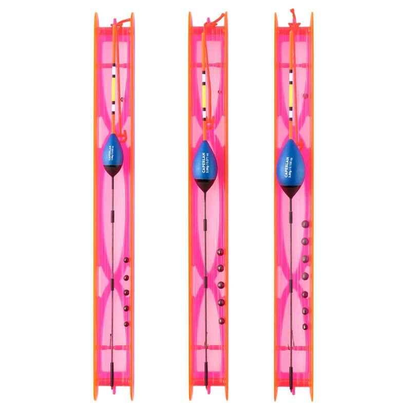 LOT DE 3 LIGNES MONTEES POUR LA PECHE AU COUP EN RIVIERE PF-RL500 R1 1g 2g 3g â Image 3
