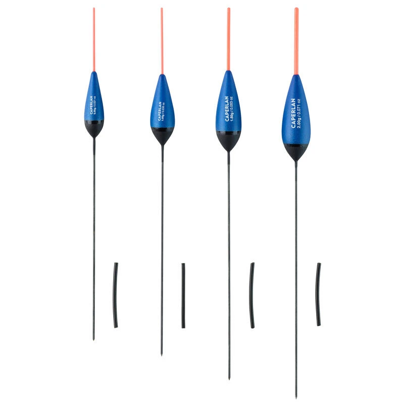 LOT DE 4 FLOTTEURS C2 POUR LA PECHE AU COUP EN CANAL PF-F500 0,6g/1g/1,5g/2g â Image 2