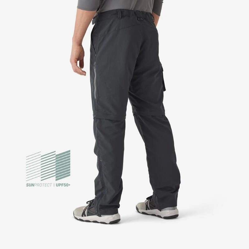 Pantalon De Pêche Convertible UPF50+ Homme - FT 500 ANTI-UV Gris – Image 2