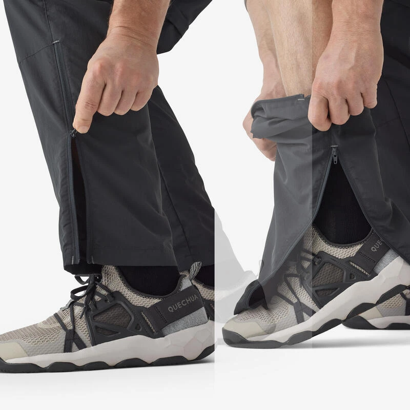 Pantalon De Pêche Convertible UPF50+ Homme - FT 500 ANTI-UV Gris – Image 6