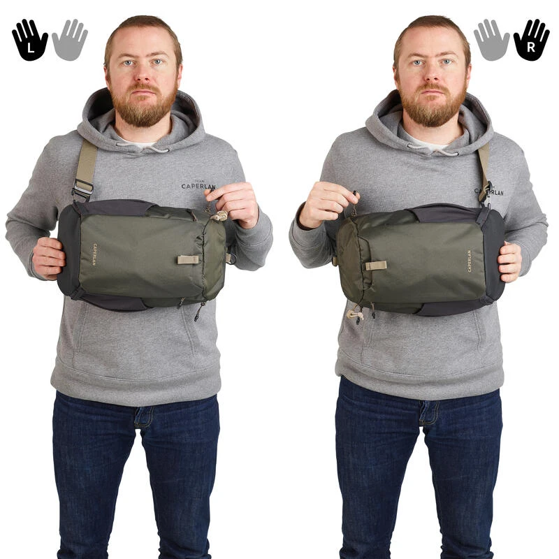 Sac à Bandoulière De Pêche 9L - Sling Bag 100 Kaki – Image 4