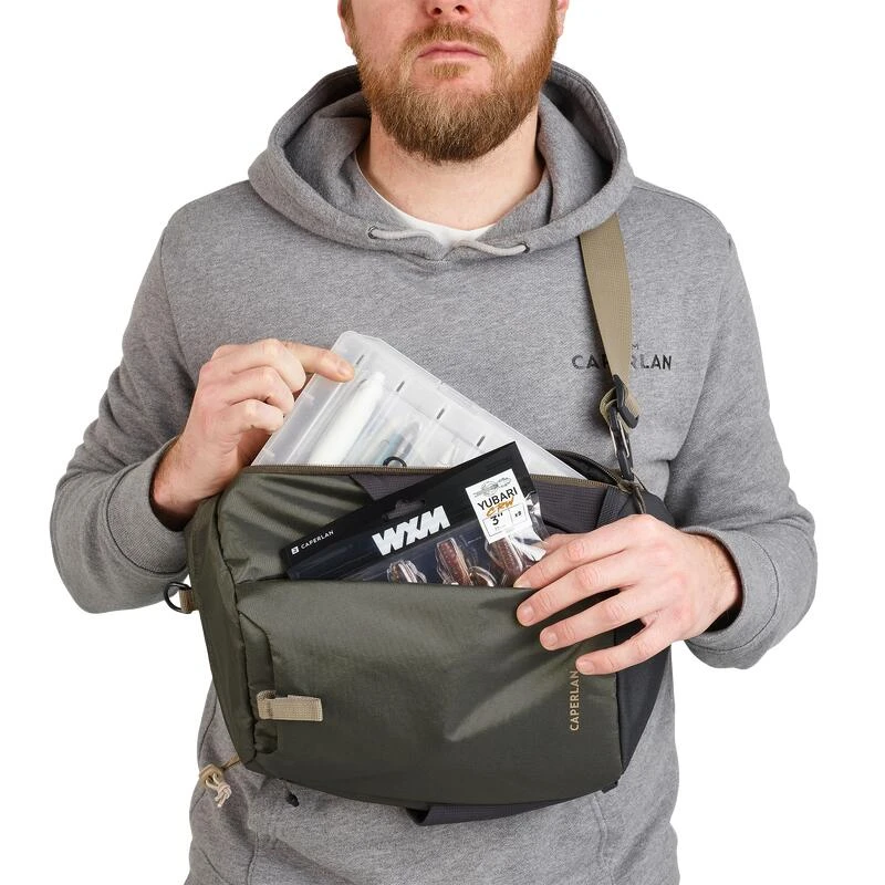 Sac à Bandoulière De Pêche 9L - Sling Bag 100 Kaki – Image 7