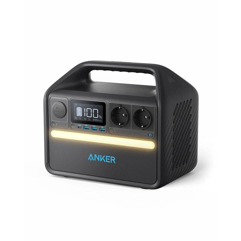 Station D'énergie Portable ANKER 535, 512Wh, Batterie LiFePo4, 7 Ports